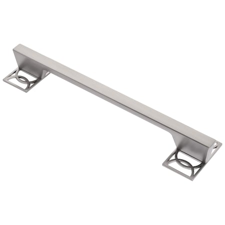 Symone Cabinet Pull, 192mm 7 9/16in Center To Center, Satin Nickel